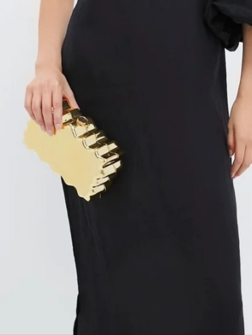 Cult Gaia Paloma Clutch In Shiny Gold - Picture 2 of 13